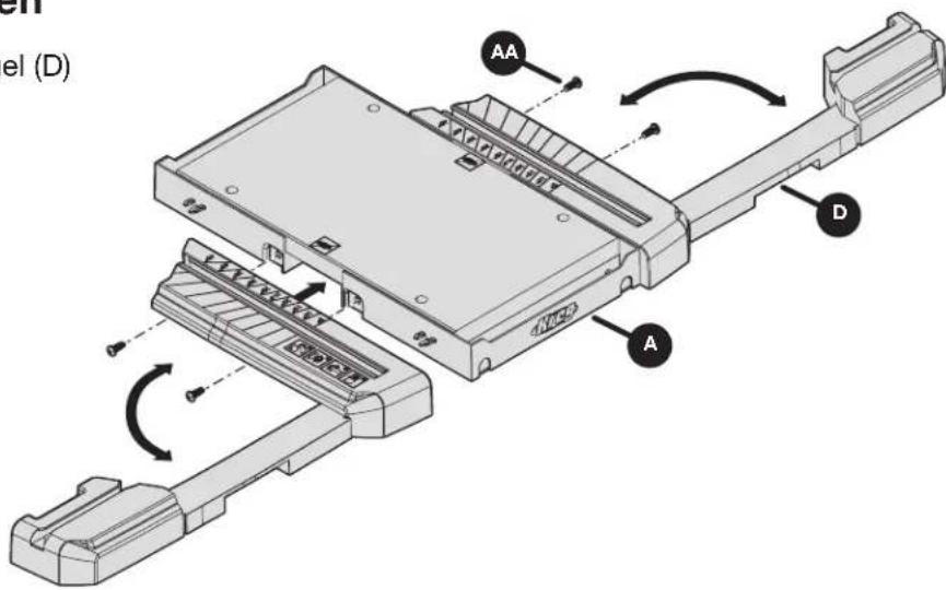 Kreg KMA4100 - Materialstützflügel befestigen - 1
