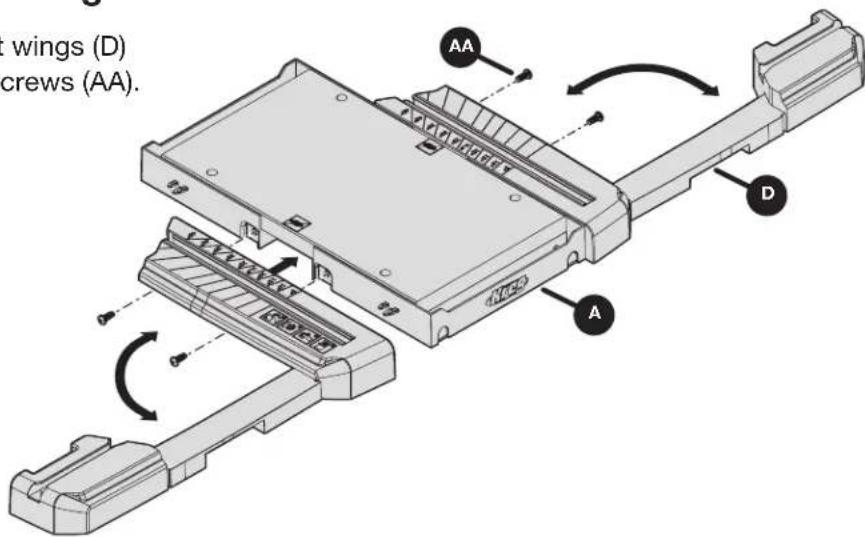Kreg KMA4100 - Attach the Material Support Wings - 1