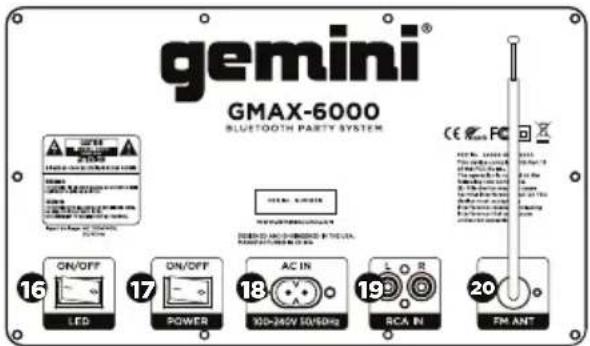 GEMINI GMAX-6000 - TÉLÉCOMMANDE - 2