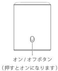 オン/オフボタン (押すとオンになります)