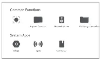 Xiaomi Mi Smart Projector 2 - Frequently Used Menu - 1