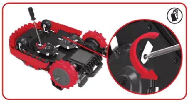 KRESS Mission KR236E - Sustituir las cuchillas - 1