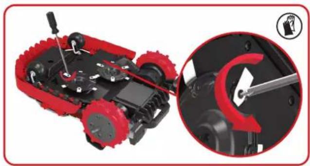 KRESS Mission KR236E - Sostituire le lame - 1
