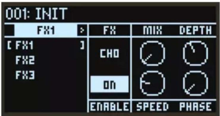 KORG Opsix SE Platinum - FX 1, 2, 3 (effets 1, 2, 3) - 1