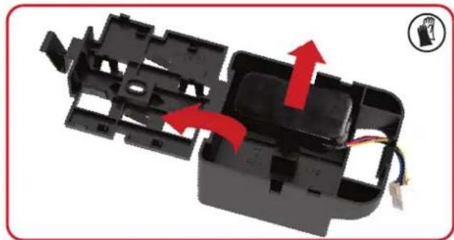KRESS Mission KR174E - Følg disse trinnene hvis du ma bytte batteriet: (Kun for KR172E og KR172E.A og KR173E) - 5