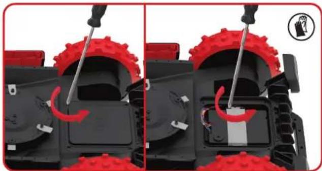 KRESS Mission KR174E - Pour remplacer la batterie, suivez ces étapes : (Uniquement pour KR174E) - 1