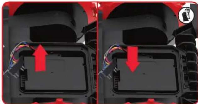 KRESS Mission KR174E - När du behöver byta batteri, följ dessa steg: (Endast für KR174E) - 2