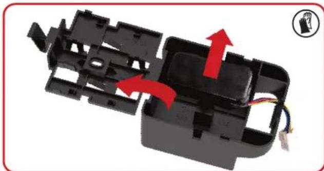 KRESS Mission KR174E - När du behöver byta batteri, följ dessa steg: (Endast für KR172E och KR172E.A och KR173E) - 3