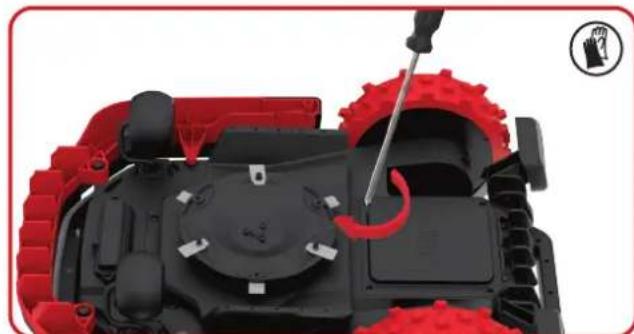 KRESS Mission KR174E - Udskiftning af batteriet - 9