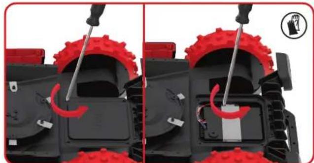 KRESS Mission KR174E - Udskiftning af batteriet - 7