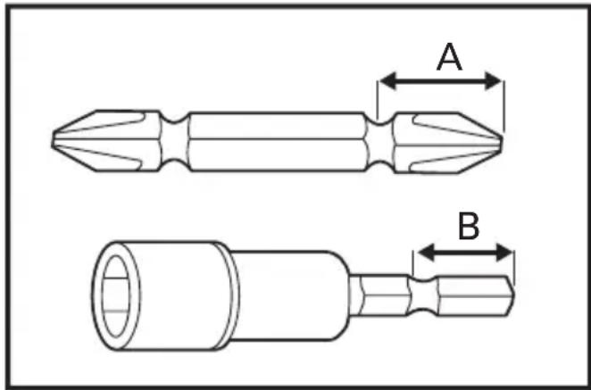KRESS KUB50.2 - HOW TO INSTALL AND REMOVE A SCREWDRIVER BIT AND SOCKET TO INSTALL BITS: - 1