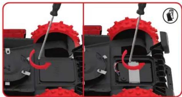 KRESS Mission KR173E - Udskiftning af batteriet - 4