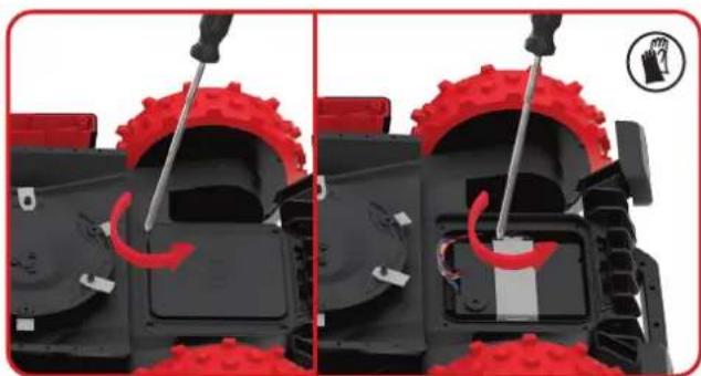 KRESS Mission KR173E - Pour remplacer la batterie, suivez ces étapes : (Uniquement pour KR174E) - 1