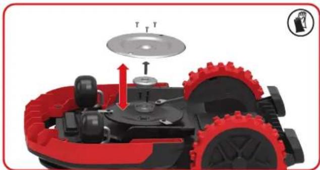 KRESS Mission KR172E.A - Remplacer le disque de glissement - 1