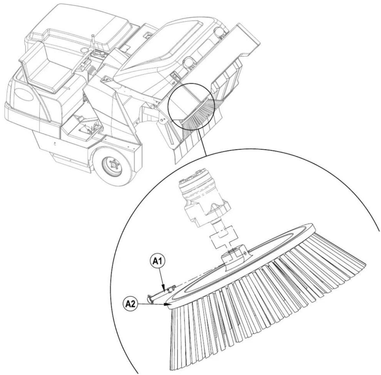 NILFISK SW8000 - WARTEN DER SEITENBESEN - 1