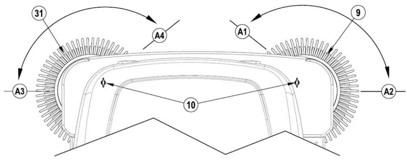 NILFISK SW8000 - VORGEHENSWEISE FÜR DIE REINIGUNG DER DUSTGUARDS-DÜSEN - 1