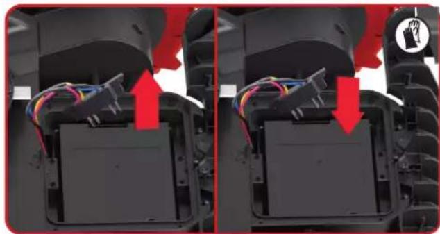 KRESS Mission KR233E - If you need to replace the battery, follow these steps: - 2