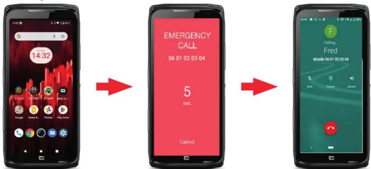 CROSSCALL CORE-Z5 - Schritt 2: Verbindung zwischen X-SAFE und der programmierbaren Taste - 4