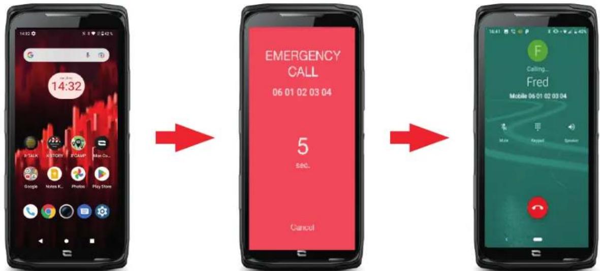 CROSSCALL CORE-Z5 - Paso 2: Asociación entre X-SAFE y el botón programable - 3