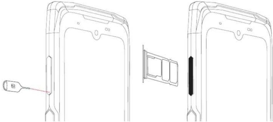 CROSSCALL CORE-Z5 - Installazione della scheda nano SIM/micro SD - 1