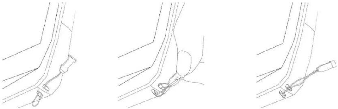 CROSSCALL CORE-Z5 - Bevestiging van de veiligheidsriem\* (leash) - 1