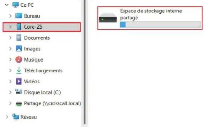 CROSSCALL CORE-Z5 - Trasferire dei file: da telefono a PC o da PC a telefono - 3