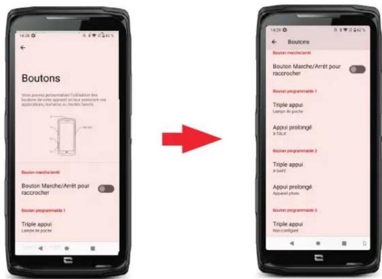 CROSSCALL CORE-Z5 - Schritt 2: Verbindung zwischen X-SAFE und der programmierbaren Taste - 1