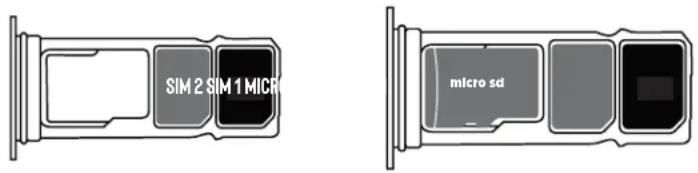 SIM 2 SIM 1 MICRO micro sd