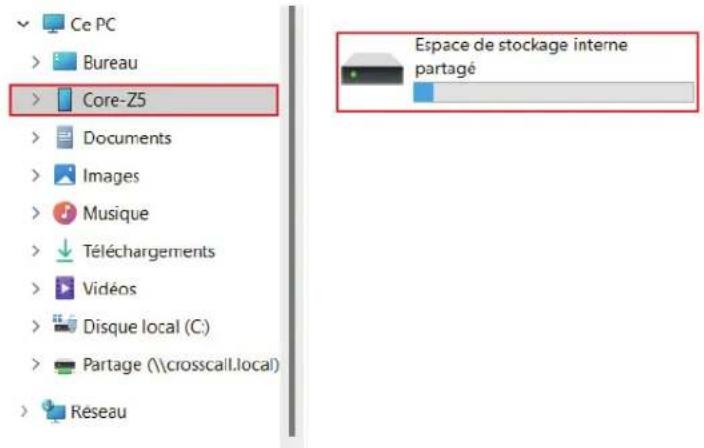 CROSSCALL CORE-Z5 - Transferir ficheiros: telemóvel para o computador ou computador para o telemóvel - 2