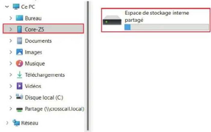 CROSSCALL CORE-Z5 - Transferring files: phone to computer or vice versa - 3