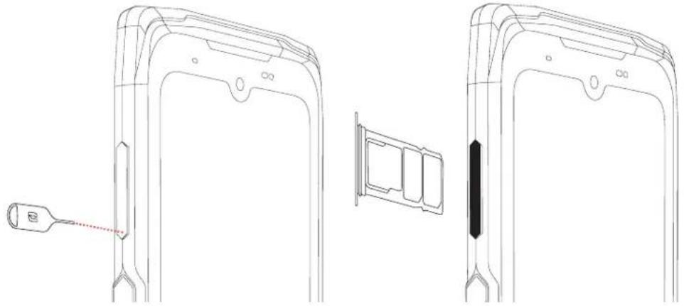 CROSSCALL CORE-Z5 - Namestitev kartice nano SIM/mikro SD - 1