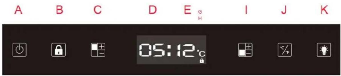 A B C D E G H I J K 05:12°C