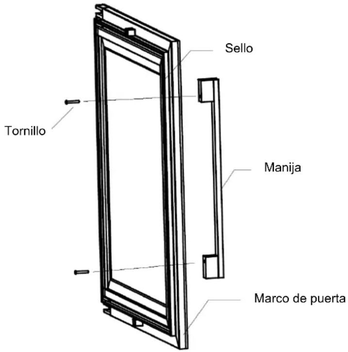 Sello Tornillo Manija Marco de puerta