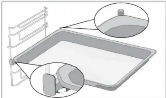 BEKO BBIM17300BPSEA - Mise en place appropriée de la grille métallique et du plateau sur les rails téléscopiques Modèles à étagères grillagées et rails téléscopiques - 2