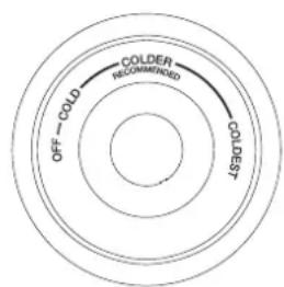 PROLINE DD254NFSL - Ré4ler la )e1-éra)ure du co1-ar)i1en) de réfri4éra)ion - 1