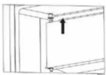 PROLINE TTR1200WH - Reversing the freezer compartment door - 5