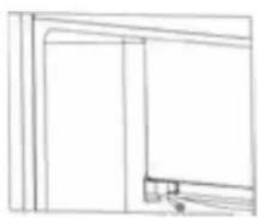 PROLINE TTR1200WH - Reversing the freezer compartment door - 6