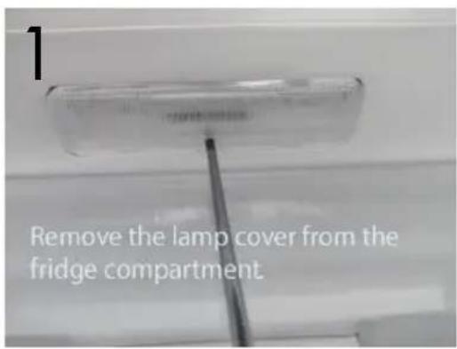 PROLINE DD254NFWH - Before disposing of your appliance, dismantling LED light from your appliance. - 1