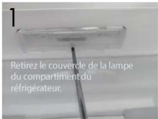 PROLINE DD254NFWH - Avant de jeter votre appareil, démontez la lumière LED de votre appareil. - 1