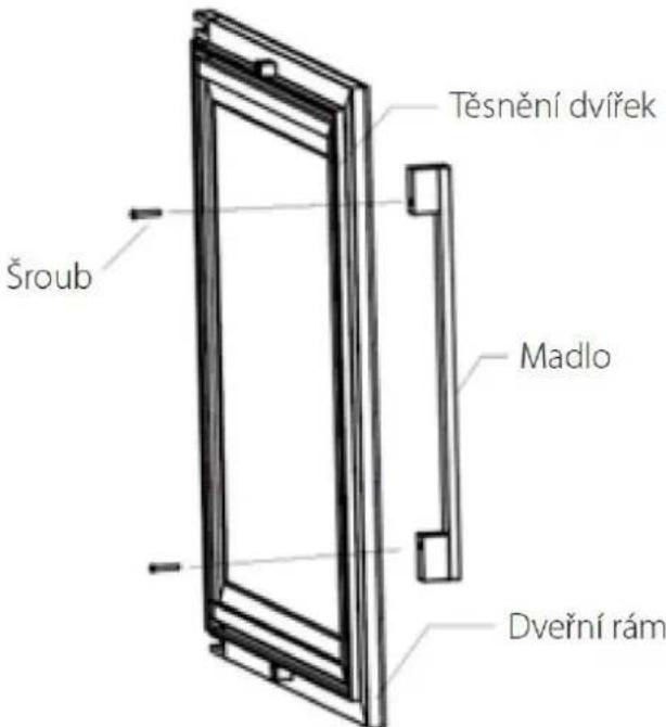 Těsnění dvířek Šroub Madlo Dveřní rám