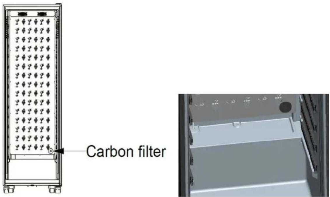 LA SOMMELIERE ECELLAR185 - Changement du filtre à charbon - 1