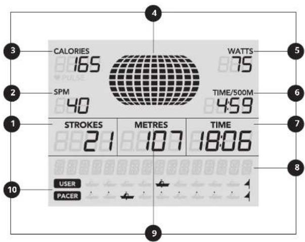 Horizon Fitness Oxford 6 - DISPLAY WINDOW - 1