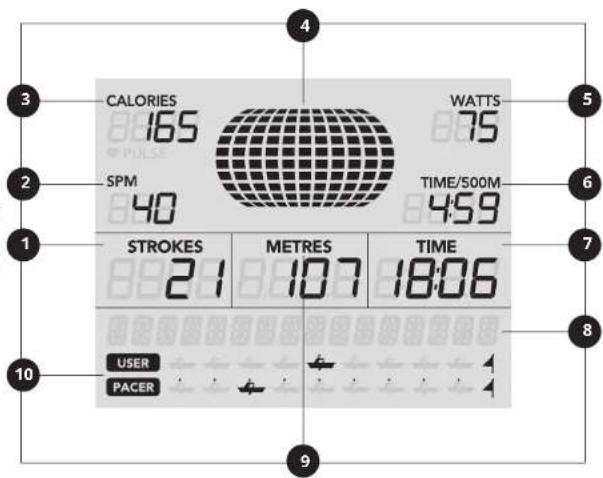 Horizon Fitness Oxford 6 - PANTALLA - 1