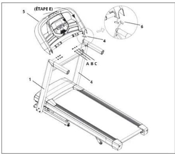 Horizon Fitness T202 - ASSEMBLAGE ÉTAPE 4 - 1