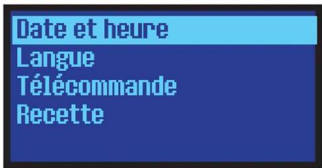 JUSTUS Canis XL II - Sous-menu « Paramètres » - 1