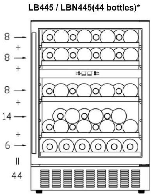 LE CHAI LBN445 - Loading for Max capacities - 2