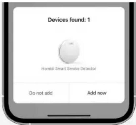 Hombli Smart Smoke Detector - Add a new product - 2