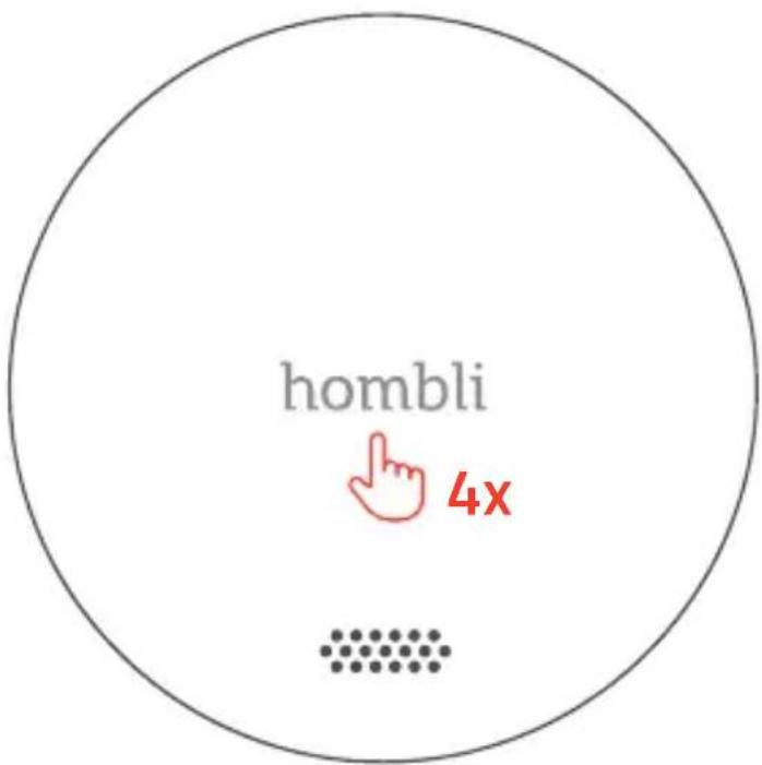 Hombli Smart Smoke Detector - Turn on the Bluetooth on your phone - 1