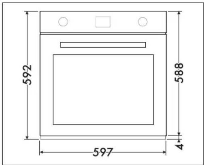SMEG SO6102S3PB3 - Joint du panneau - 3