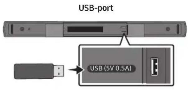 USB-port USB (5V 0.5A)